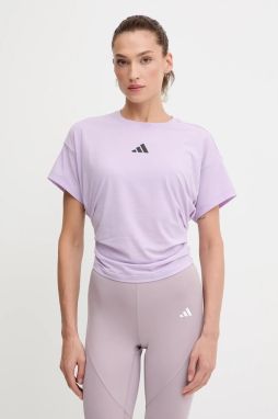 Tréningové tričko adidas Performance Power fialová farba, JX1191