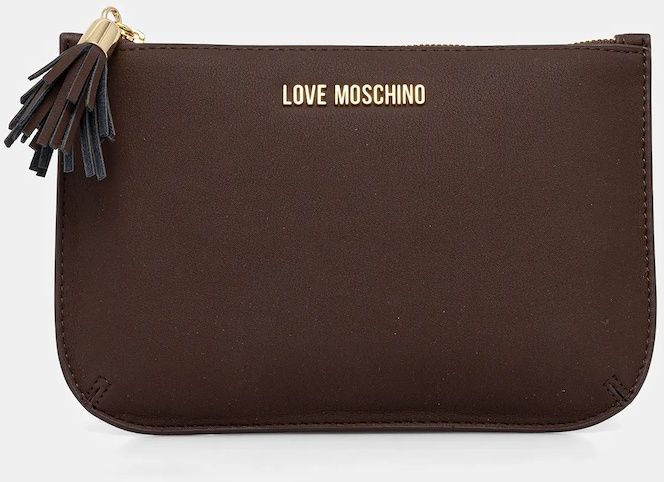Peňaženka Love Moschino dámska, hnedá farba, JC5314PP0NKD0313