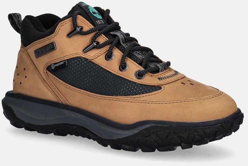Kožené členkové topánky Timberland Timbercush Motion 7 Mid hnedá farba, TB0A2NDCEM51