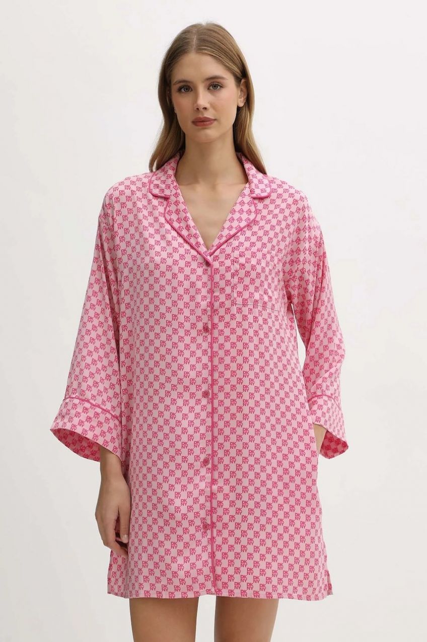 Nočná košeľa Dkny ružová farba, YI30061