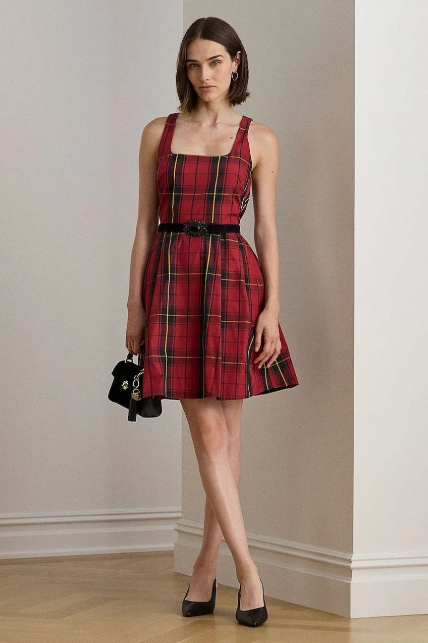 Šaty Lauren Ralph Lauren čierna farba, mini, áčkový strih, 253979940