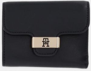 Peňaženka Tommy Hilfiger dámska, čierna farba, AW0AW18034