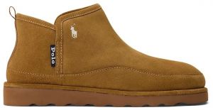 Semišové papuče Polo Ralph Lauren Reade Hi hnedá farba, 843981606002