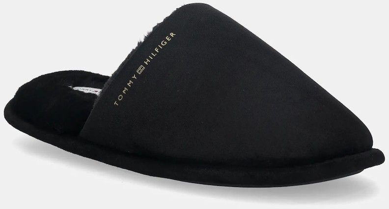 Papuče Tommy Hilfiger TH SOFT HOUSE SHOE čierna farba, FW0FW08853