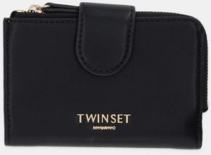 Peňaženka Twinset dámska, čierna farba, 252TL8014