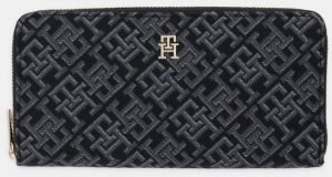Peňaženka Tommy Hilfiger dámska, čierna farba, AW0AW17956