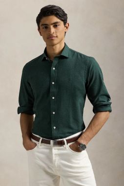 Košeľa Polo Ralph Lauren béžová farba, regular, 710P00661