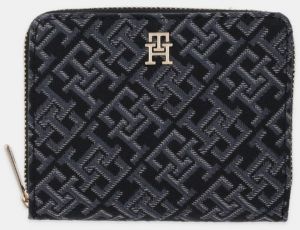 Peňaženka Tommy Hilfiger dámska, čierna farba, AW0AW17957
