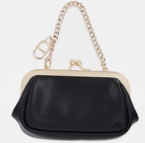 Peňaženka Twinset dámska, čierna farba, 252TL8043