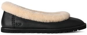 Kožené balerínky UGG Zora Leather Ballet Flat čierna farba, 1178450.BLK