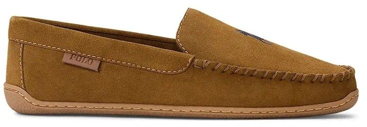 Semišové papuče Polo Ralph Lauren Brenan hnedá farba, 843981599003