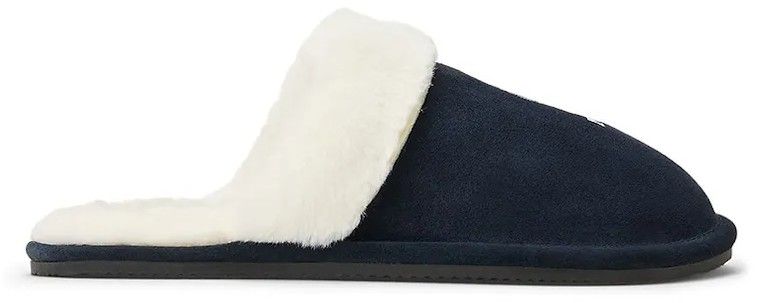 Semišové papuče Polo Ralph Lauren Kelcie Bear tmavomodrá farba, 842P03596001