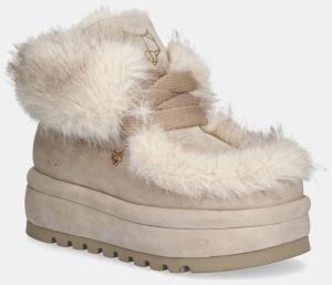 Snehule Naked Wolfe Bambi béžová farba, Bambi Faux Fur Suede Ice
