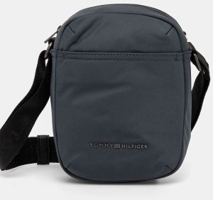 Malá taška Tommy Hilfiger šedá farba, AM0AM13111