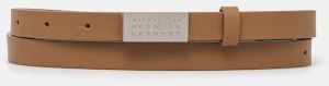 Kožený opasok MM6 Maison Margiela dámsky, hnedá farba, SA5TP0011