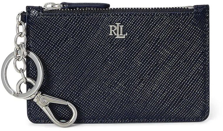 Kožená peňaženka Lauren Ralph Lauren čierna farba, 432966789