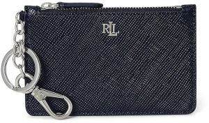 Kožená peňaženka Lauren Ralph Lauren čierna farba, 432966789