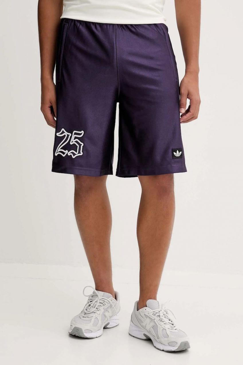 Šortky adidas Originals Grfx Short fialová farba, JY2768