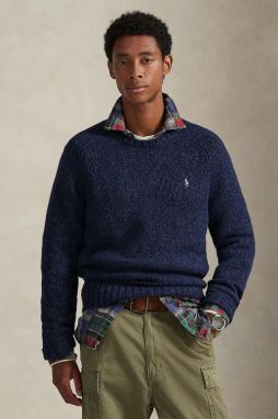 Sveter s prímesou vlny Polo Ralph Lauren béžová farba, 710982142