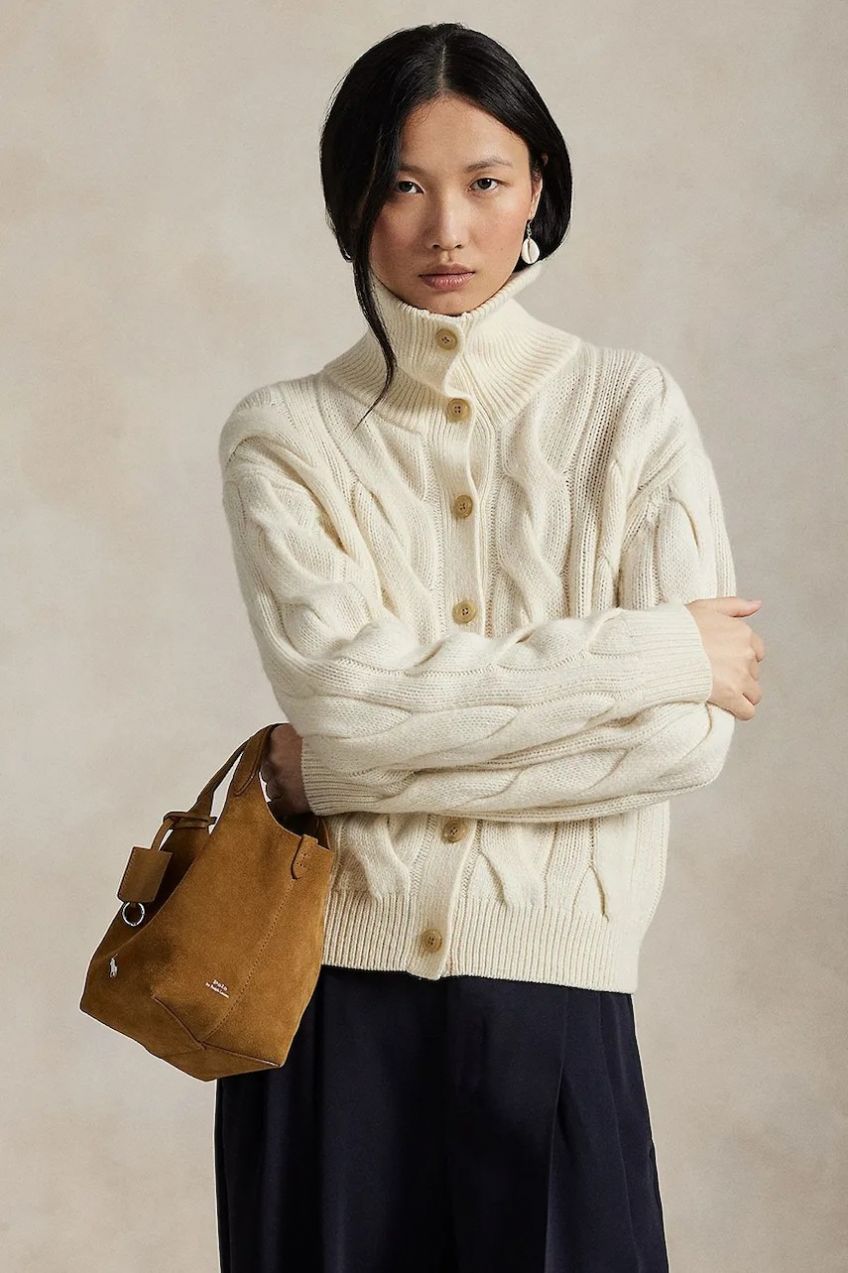 Vlnený kardigán Polo Ralph Lauren biela farba, 211978313