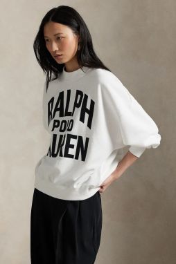 Mikina Polo Ralph Lauren biela farba, s potlačou, 211978147
