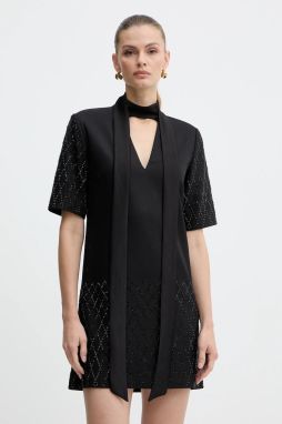 Šaty Pinko čierna farba, mini, oversize, 105523 A2PO