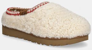 Papuče UGG Tasman Maxi Curly béžová farba, 1158356-NAT