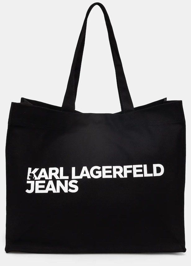 Bavlnená taška Karl Lagerfeld Jeans čierna farba, A1W50002