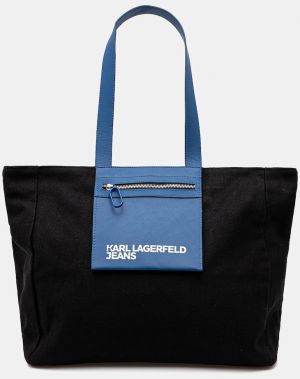 Kabelka Karl Lagerfeld Jeans čierna farba, A2W50004