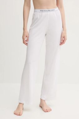 Pyžamové nohavice Polo Ralph Lauren biela farba, 4P0290
