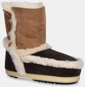 Semišové snehule Moon Boot MB EVX PATCH hnedá farba, 80D1470060 MM05