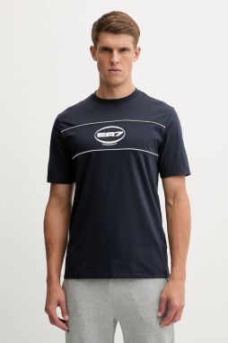 Tričko EA7 Emporio Armani pánske, tmavomodrá farba, s potlačou, AF16548.7M000984