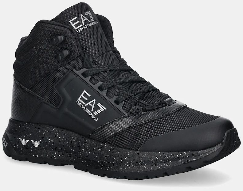 Členkové topánky EA7 Emporio Armani čierna farba, AF18615.7X000340