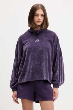 Mikina adidas Tiro fialová farba, jednofarebná, JM1809