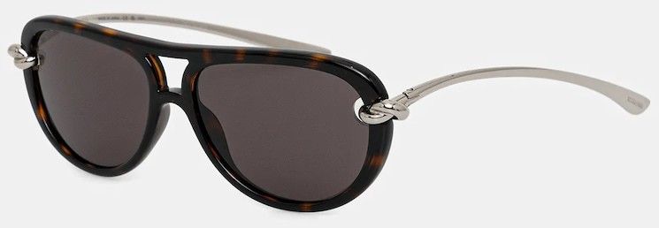 Slnečné okuliare Bottega Veneta strieborná farba, BV1418S
