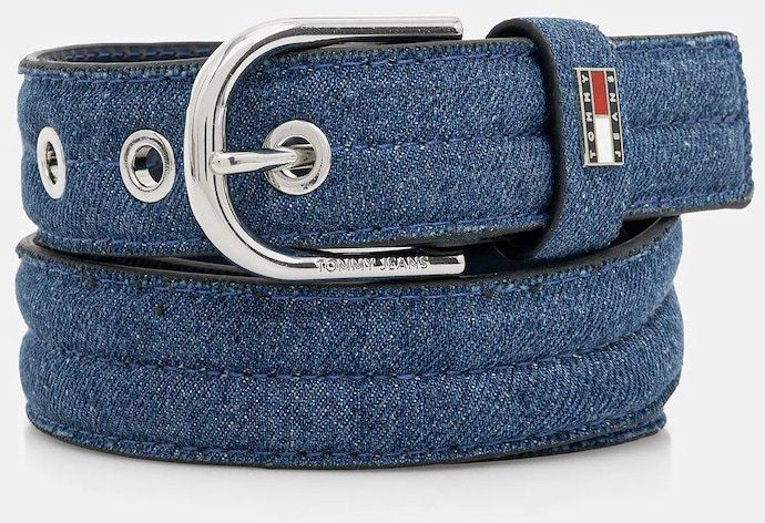 Opasok Tommy Jeans tmavomodrá farba, AW0AW18046