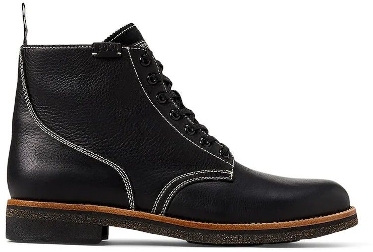Kožené vysoké topánky Polo Ralph Lauren Radford Boot čierna farba, 812959000001