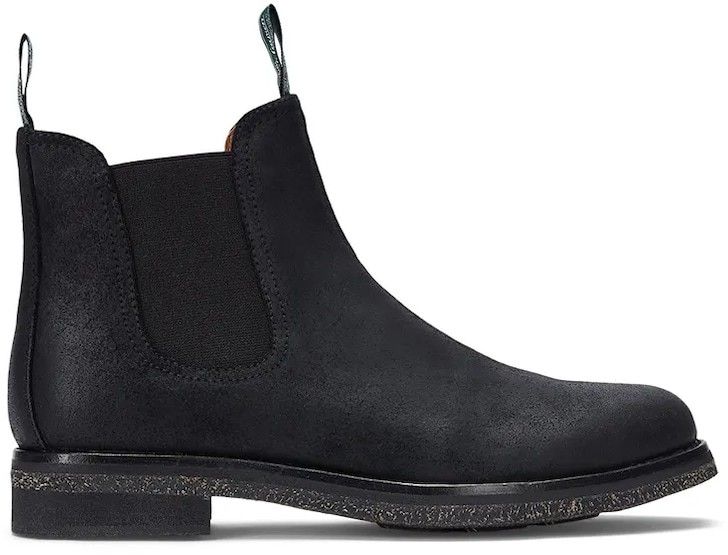 Kožené vysoké topánky Polo Ralph Lauren Radford Chls čierna farba, 812945526001
