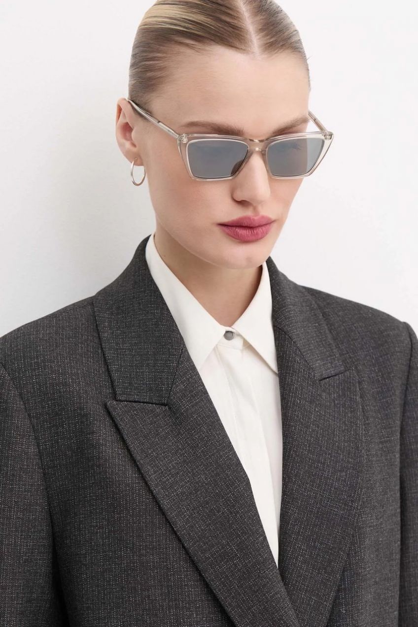 Slnečné okuliare Saint Laurent MICA THIN dámske, béžová farba, SL 737 MICA THIN,MICA THIN
