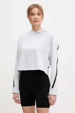 Tepláková mikina ON Studio šedá farba, s kapucňou, melanžová, 1WF12421756