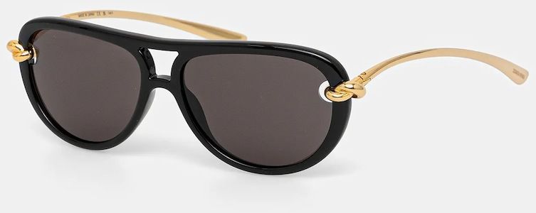 Slnečné okuliare Bottega Veneta čierna farba, BV1418S