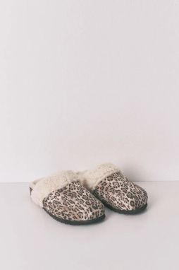 Papuče women'secret HOMEWEAR ANIMAL PRINT hnedá farba, 4992535