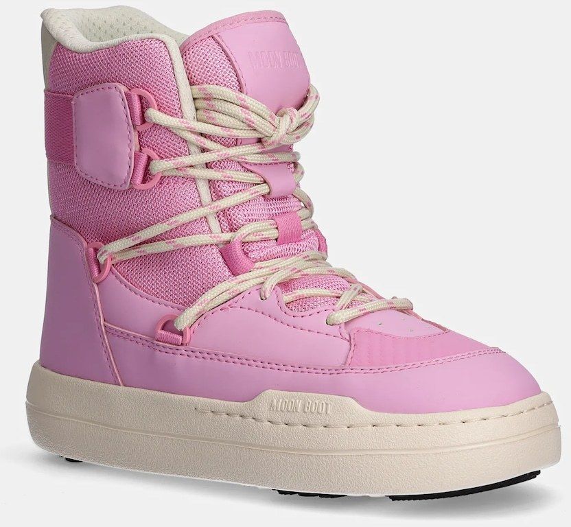 Snehule Moon Boot Park Sneaker Boot ružová farba, 80D2470060-J001