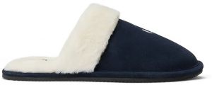 Semišové papuče Polo Ralph Lauren Kelcie tmavomodrá farba, 842P03595002