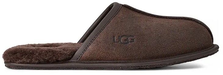 Semišové papuče UGG Scuff Leather Distressed hnedá farba, 1171294.DDC
