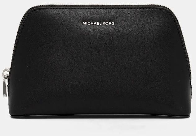 Kožená kozmetická taška MICHAEL Michael Kors čierna farba, 32F5SJ6T2T