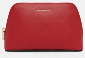 Kožená kozmetická taška MICHAEL Michael Kors červená farba, 32F5GJ6T2T