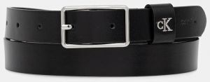 Kožený opasok Calvin Klein čierna farba, LV04F7050G