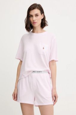 Pyžamo Polo Ralph Lauren dámske, ružová farba, 4P0205