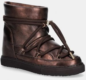 Kožené snehule Inuikii Full Leather Metallic hnedá farba, 75203-095